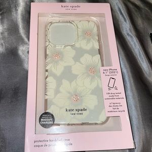 Kate Spade Apple iPhone 13 Pro Clear Floral Case